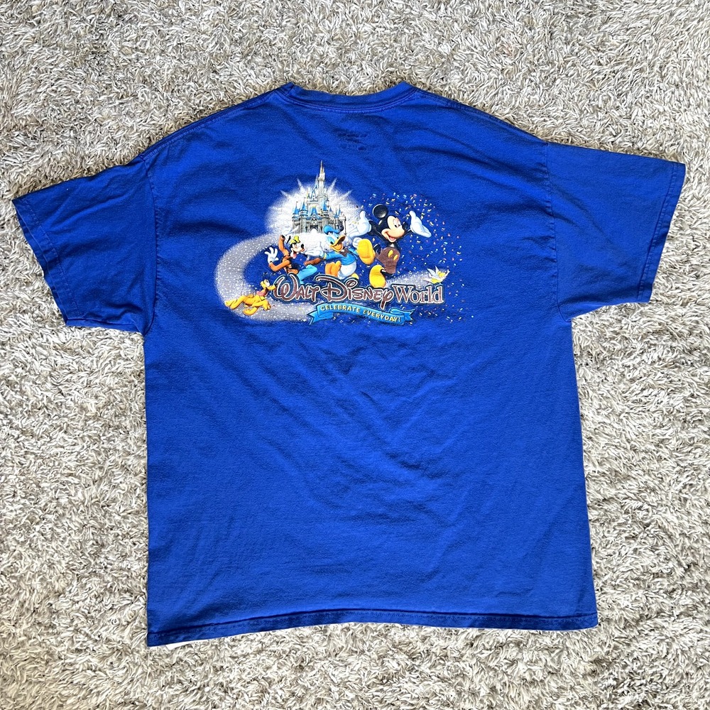 Vintage Walt Disney World T Shirt Celebrate Everyday Mickey Mouse XL Goofy Pluto